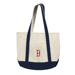 Boston Red Sox MLB Canvas Tote with Colored Strap