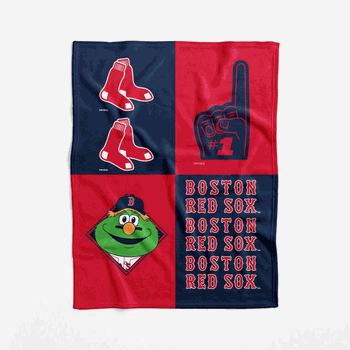 Boston Red Sox MLB Domino Swaddle Blanket 40x50 inches