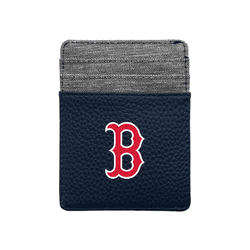 Boston Red Sox Pebble Front Pocket Wallet Navy
