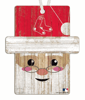Boston Red Sox Santa Ornament