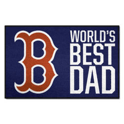 Boston Red Sox Starter Mat Accent Rug - 19in. x 30in. World's Best Dad Starter Mat