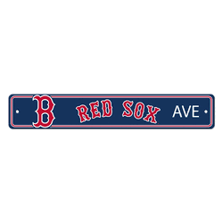 Boston Red Sox Street Sign Dcor 4in. X 24in. Lightweight