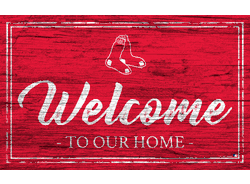 Boston Red Sox Team Color Welcome 11x19 Sign