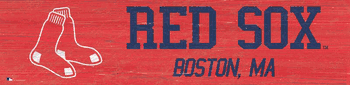 Boston Red Sox Team Name 6x24 Sign