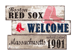 Boston Red Sox Welcome 3 Plank