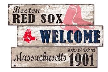 Boston Red Sox Welcome 3 Plank