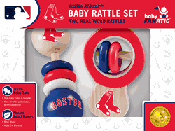 Boston Red Sox Wood Rattle Set