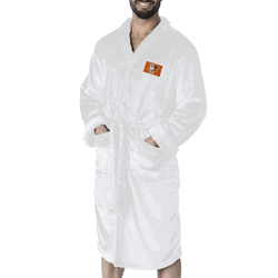 Bowling Green Falcons NCAA White Out Silk Touch Robe Large/XLarge