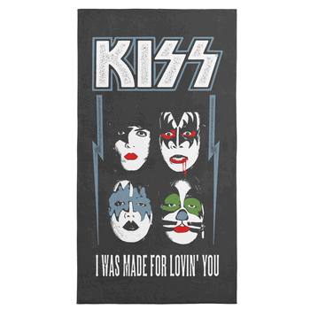 Bravado Kiss Made For Lovin You Microfiber Beach Towel 30x60 inches