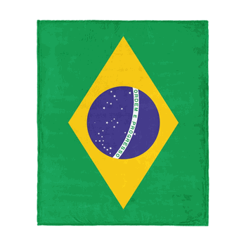 Brazil Flag Silk Touch Throw Blanket 50x60 inches
