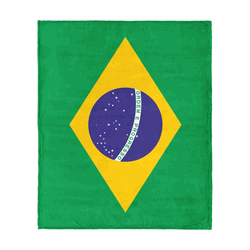 Brazil Flag Silk Touch Throw Blanket 50x60 inches
