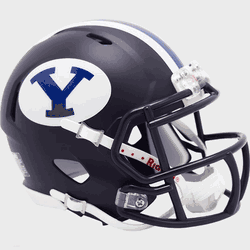 Brigham Young Cougars NCAA Mini Speed Football Helmet Satin Navy
