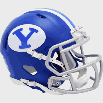 Brigham Young Cougars NCAA Mini Speed Football Helmet Satin Royal