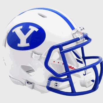 Brigham Young Cougars NCAA Mini Speed Football Helmet White