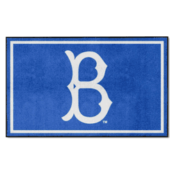 Brooklyn Dodgers 4ft. x 6ft. Plush Area Rug 1949 Retro Logo