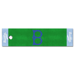 Brooklyn Dodgers Putting Green Mat - 1.5ft. x 6ft. 1944 Retro Logo