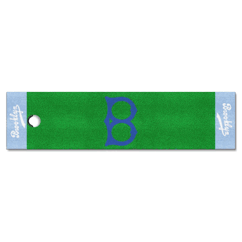 Brooklyn Dodgers Putting Green Mat - 1.5ft. x 6ft. 1944 Retro Logo