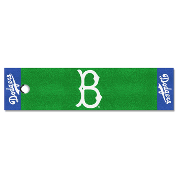 Brooklyn Dodgers Putting Green Mat - 1.5ft. x 6ft. 1949 Retro Logo