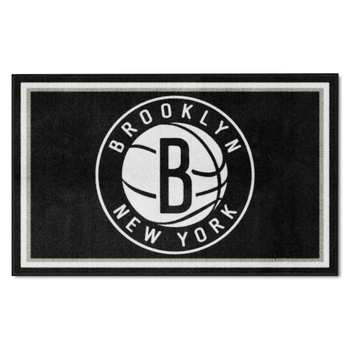 Brooklyn Nets 4ft. x 6ft. Plush Area Rug