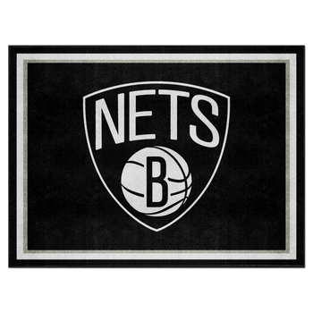 Brooklyn Nets 8ft. x 10 ft. Plush Area Rug