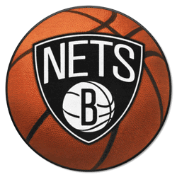 Brooklyn Nets Basketball Rug - 27in. Diameter