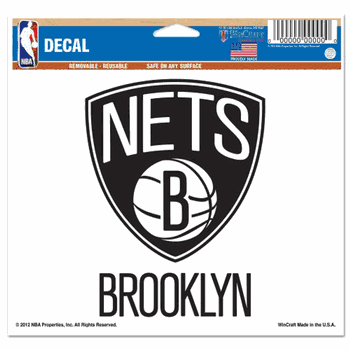Brooklyn Nets Decal 5x6 Muti Use Color
