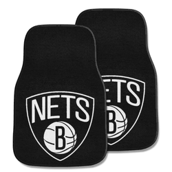 Brooklyn Nets Front Carpet Car Mat Set - 2 Pieces