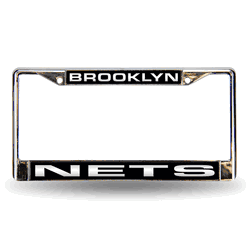 Brooklyn Nets Laser Chrome Frame