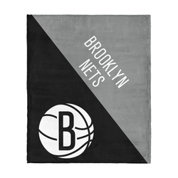 Brooklyn Nets NBA Halftone Silk Touch Throw Blanket 46x60 inches