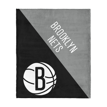 Brooklyn Nets NBA Halftone Silk Touch Throw Blanket 46x60 inches
