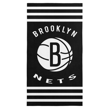 Brooklyn Nets NBA Stripes Beach Towel 30 x 60 inches