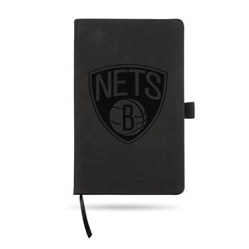 Brooklyn Nets Black - Primary Laser Engraved Small Notepad