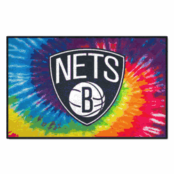 Brooklyn Nets Tie Dye Starter Mat Accent Rug - 19in. x 30in.