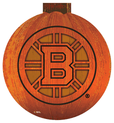 Bruins 12 in. Halloween Pumpkin Sign