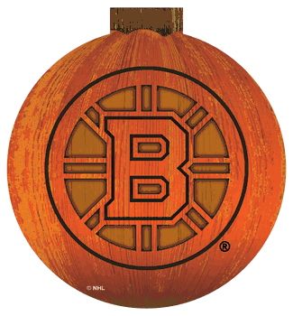 Bruins 12 in. Halloween Pumpkin Sign