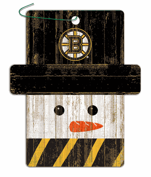 Bruins Snowman Ornament