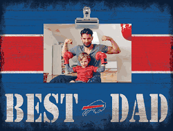 Buffalo Bills 10" x 8" Best Dad with Stripe Clip Frame