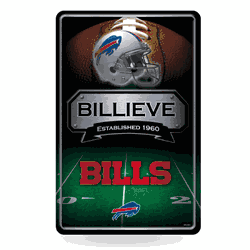 Buffalo Bills  11" x 17" Metal Home Dcor Sign