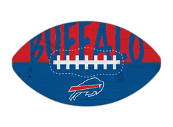 Buffalo Bills 12" Football Cutout Sign with City Name