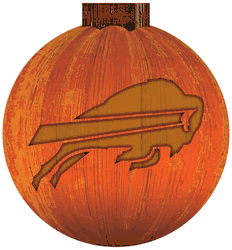 Buffalo Bills 12 in. Halloween Pumpkin Sign
