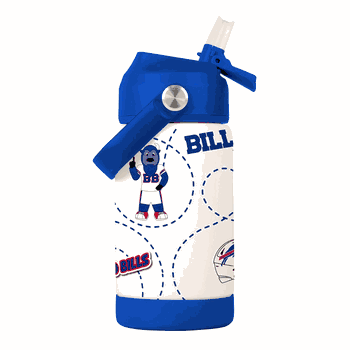 Buffalo Bills 12oz Mascot SS Kids Bottle