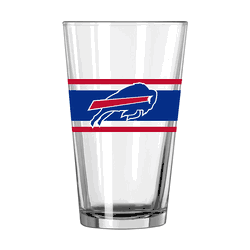 Buffalo Bills 16oz Stripe Pint Glass
