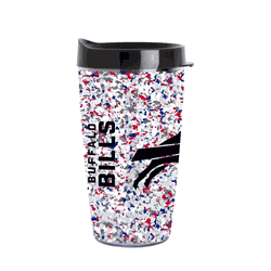 Buffalo Bills 16oz Terrazzo Dbl Wall Clear Tumbler