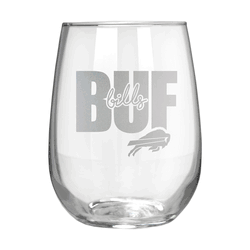 Buffalo Bills 17oz Stemmless Wine Glass
