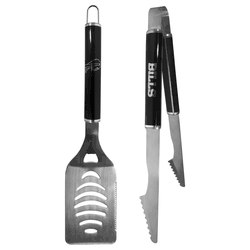 Buffalo Bills 2 pc Black Steel Tailgate BBQ Set