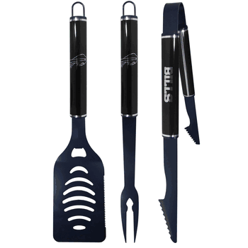 Buffalo Bills 3 pc Color and Black BBQ Set