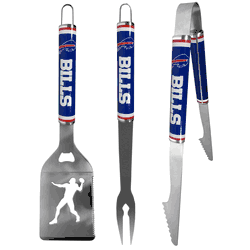 Buffalo Bills 3 pc Steel BBQ Tool Set