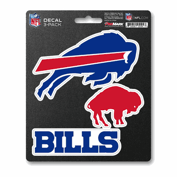 Buffalo Bills 3 Piece Decal Sticker Set