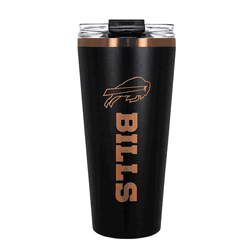 Buffalo Bills 32oz Black and Copper Big Slim with Straw