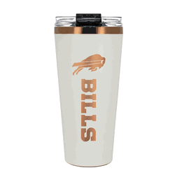 Buffalo Bills 32oz Crme and Copper Big Slim Tumbler with Straw